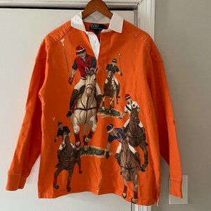 Polo Ralph Lauren | Rugby Shirt | Five Horsemen | Equestrian | Sz Small